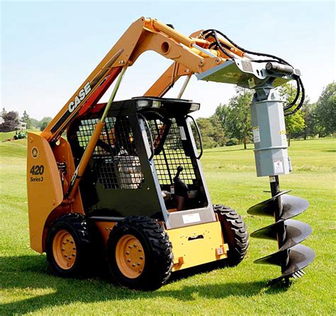 auger attachment for skid steer price|skid loader auger for sale.